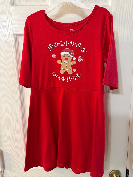 Walmart Other - Holiday Wishes Gingerbread Girls Red Dress Size 6/6x
